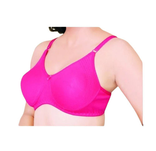 Daily Wear Skin-Friendly Regular Fit 3/4th Coverage Plain Lycra Cotton Ladies Padded Bra