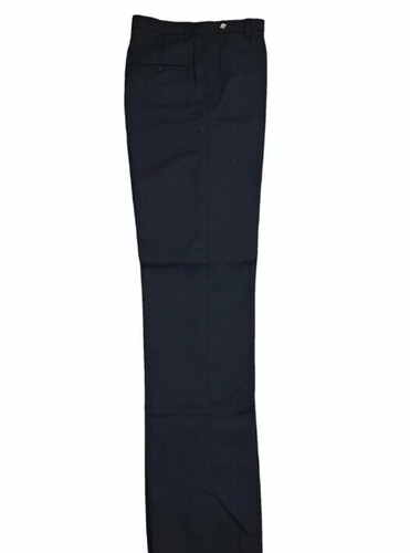 Cotton Slim Fit Formal Pants - Waist Size 32, Medium Rise, Black | Breathable, Washable, Plain Design