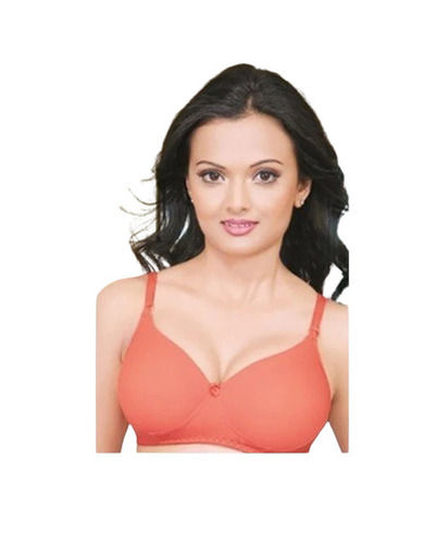 Daily Wear Skin-Friendly Regular Fit 3/4th Coverage Plain Cotton Padded Ladies Bra