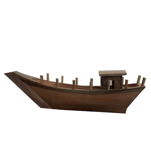 Premium Wooden Fishing Boat Model Timeless Gift and Decor Accent