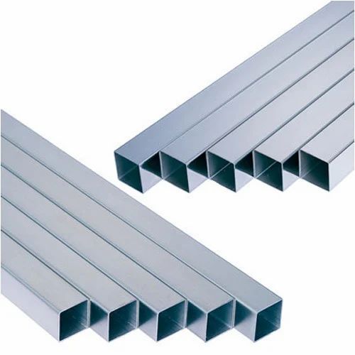 Square Pipes - Steel, Square Shape, Perfectly Polished Finish | Durable with Plastic Pipe Cap End Protector, No Warranty