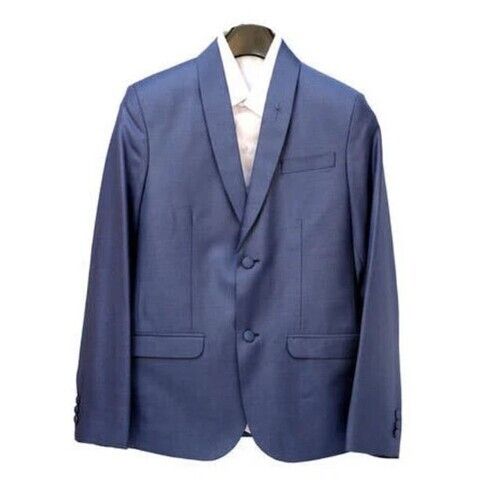 Blue Color Plain Pattern Full Sleeves Corportae Blazers