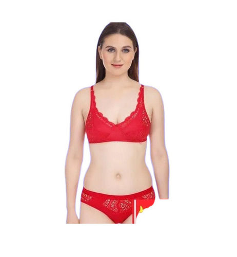 Daily Wear Regular Fit Skin-Friendly Breathable Plain Ladies Bra and Panty Set