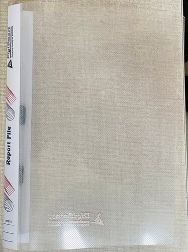 Lightweight Durable Report File - A4 Size, Transparent Cover | Eco-Friendly, Rectangular Shape, Good Binding for Office Use