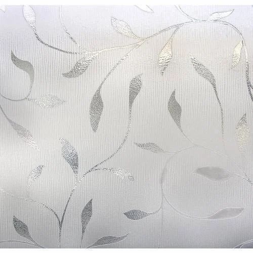 Transparent Glass Leaf Decorative Window Film