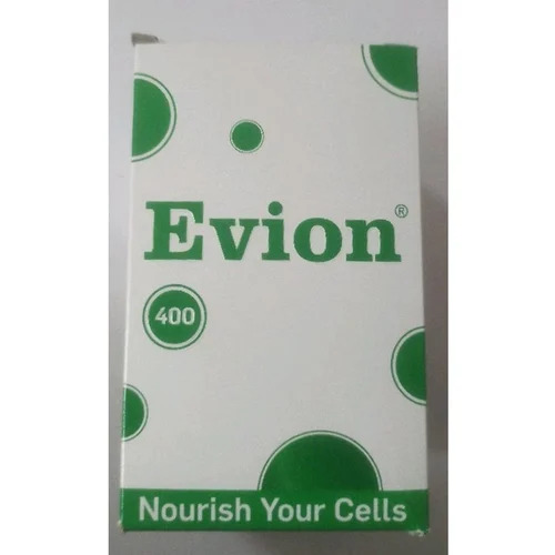 Vitamin E USP 400 Mg Evion 400 Capsules - Vitamin Supplement for Hospital and Clinic Use, Prescription Required, Store in Cool and Dry Place