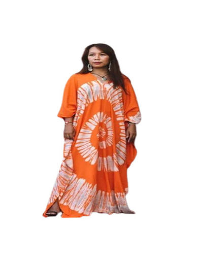 Beach Wear Regular Fit Breathable Readymade Dyed Rayon 1 Piece Long Kaftan