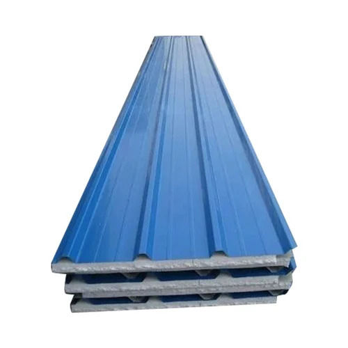 Blue Color Coated PUF Roofing Panel