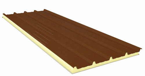 Brown PUF Insulated Roofing Panel
