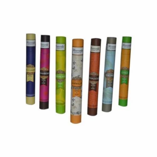 Cylinder Paper Printed Incense Stick Tube Boxes