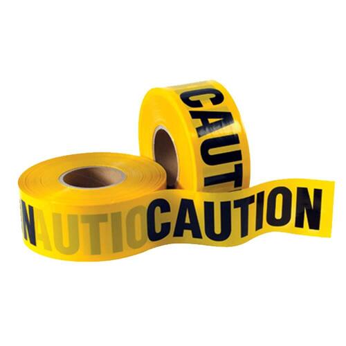 Detectable Caution Tape - New, Very Good Quality, Printed Pattern | Excellent Printing, Yellow Color, General Industrial Usage, Safety And Security Applications