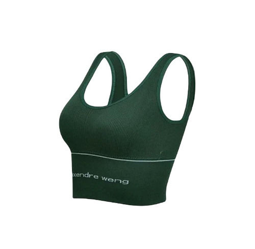 Regular Fit Skin-Friendly Full Coverage Plain Cotton Non-Padded Ladies Sports Bra