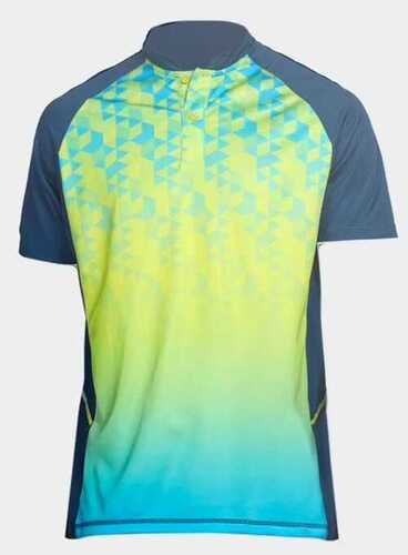 Mens Cricket Jersey - Polyester Material, Size M, L, XL, XXL, Multicolor Design | Stylish Regular Fit, Moisture-Wicking, Breathable Fabric, Durable Stitching