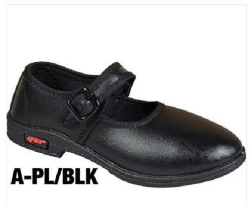 Plain Black Girls School Shoes