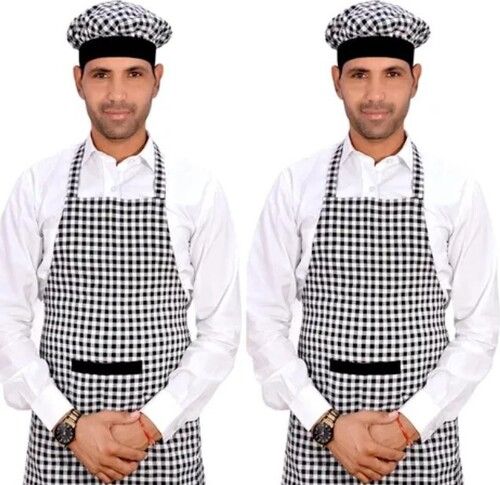 Multi Color Cotton Material Checked Printed Cotton Apron