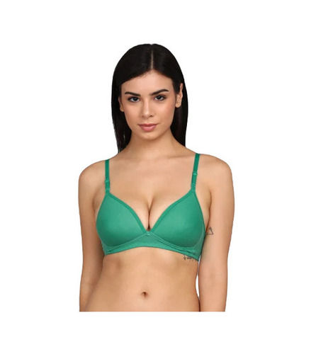 Daily Wear Skin-Friendly Regular Fit 3/4th Coverage Plain Cotton Padded Ladies Bra