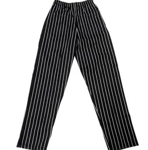 Chef Pants - Polyester Fabric, Regular Size, Black Color | Unisex, Breathable, Handwashable For All Seasons