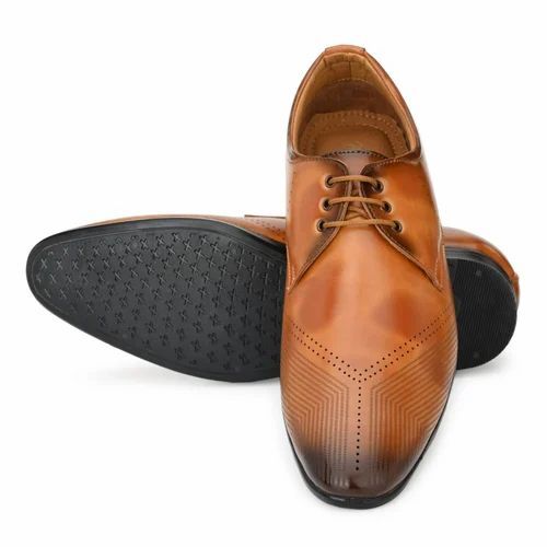 Mens Brown Color Leather Boots - Light Weight, Wide Toe Style, Cotton Fabric Lining | Attractive Design, Good Quality, Modern Style for Winter