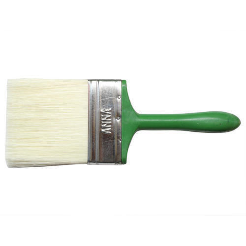 Paint Brush - Bristle Material Standard Size Green Color | Durable Plastic Handle Ideal for Polishing
