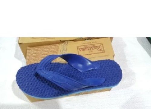 Plain Blue Color Hawai Chappals