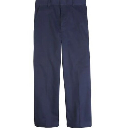 School Uniform Pant - Cotton, Size-All, Blue, Plain Design | Unisex, Breathable, Washable