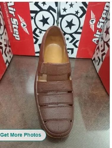 Brown PVC Slipper For Gents