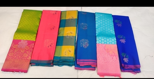 Ladies Designer Casual Wear Cotton Silk Saree