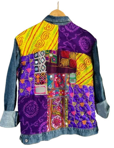 Multi Color Full Sleeves Party Wear Unisex Embroidered Jackets