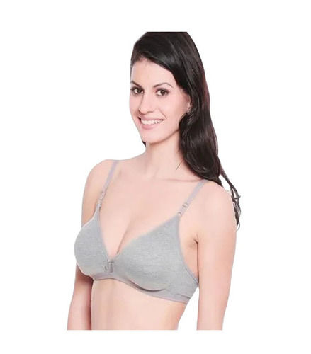 Daily Wear Skin-Friendly Regular Fit 3/4th Coverage Plain Hosiery Non-Padded Ladies Bra