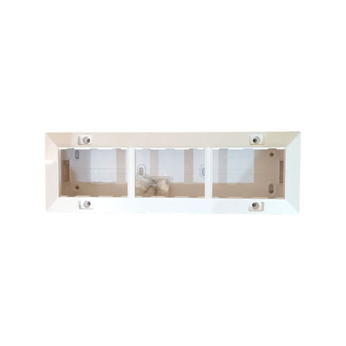 Wall Mounted Installation Jamsons 9 Modular Surface Box With Plate White 10pcs Box