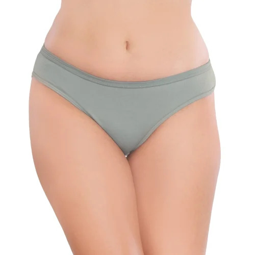Cotton Bikini Panties - All Sizes, Gray Color | Soft, Comfortable, Fade and Shrink Resistant, Mid-Rise, Breathable, Easy to Wash