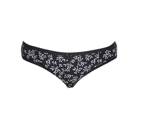 Ladies Cotton Bikini Panties - Size 28-42 Black & White Printed | Lightweight Breathable Skin-Friendly Easy to Wash Fade & Wrinkle Resistant