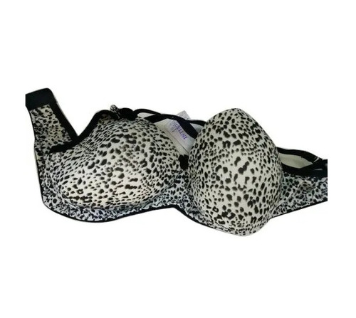Padded Cotton Bra - Regular Fit 3/4th Coverage Black & White Printed Design | Skin-Friendly Lightweight Easy to Wash Breathable Fade & Wrinkle Resistant