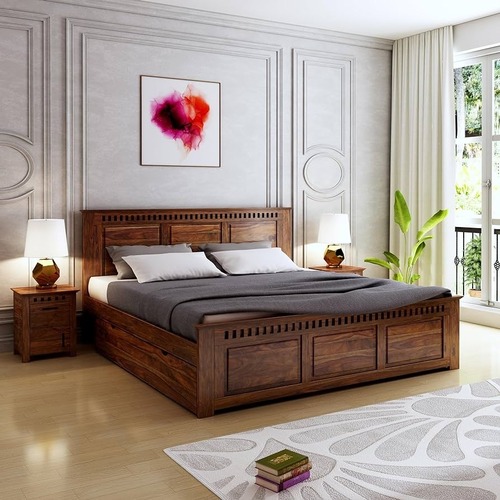 Handmade Wooden Bed .
