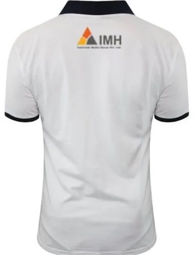 White Mens Polyester Promotional T Shirt