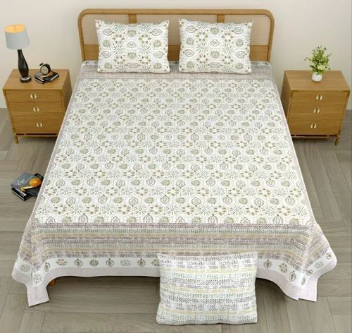 Anti Shrink And Anti Wrinkle Cotton Colour Bedsheet