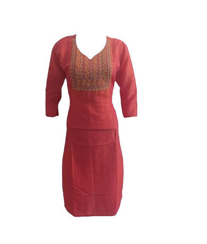 Embroidered Rayon Kurtis