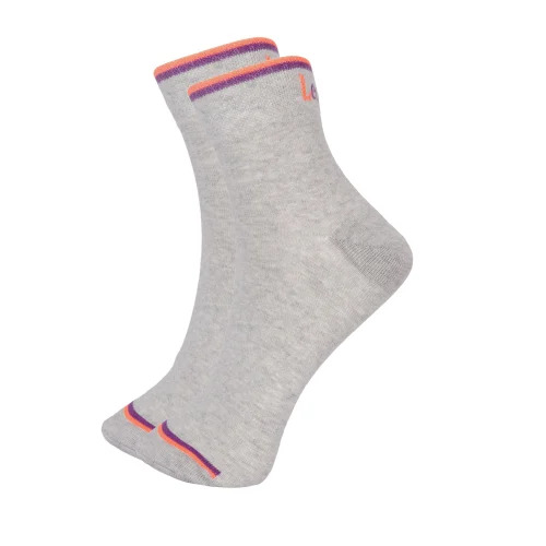 Gray Cotton Socks - Ankle-Length, Extremely Warm, 4-Way Stretch | Breathable, Machine Washable, Regular Fit, Plain Pattern