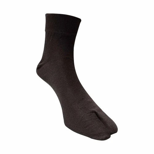 Ladies Cotton Socks - Ankle-Length, 4-Way Stretch Fit, Extremely Warm | Breathable, Machine Washable, Plain Brown, All Season, Regular Fit