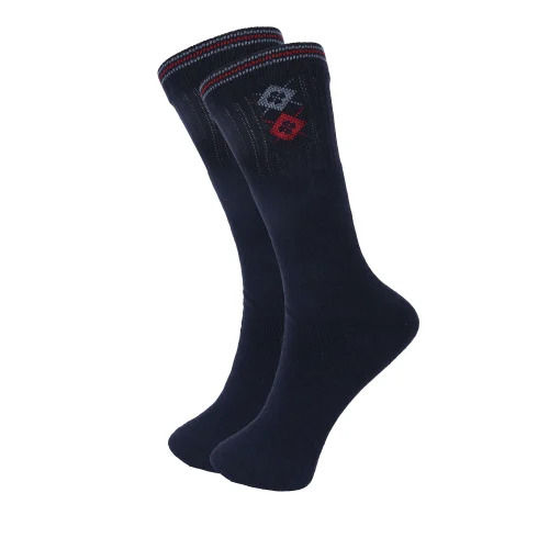 Men Blue Cotton Socks