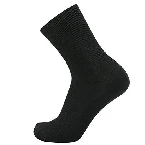 Easily Washable Mens Black Soft Socks