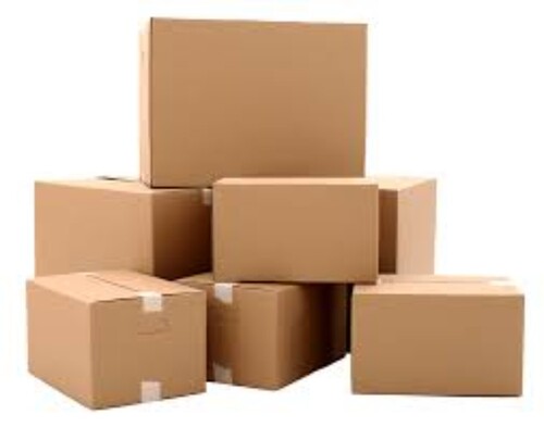 Plain Brown Eco Friendly Corrugated Boxes - Kraft Paper, E Flute Material, CMYK Printing, Silver and Cold Lamination Finish | Customized for Apparel Use