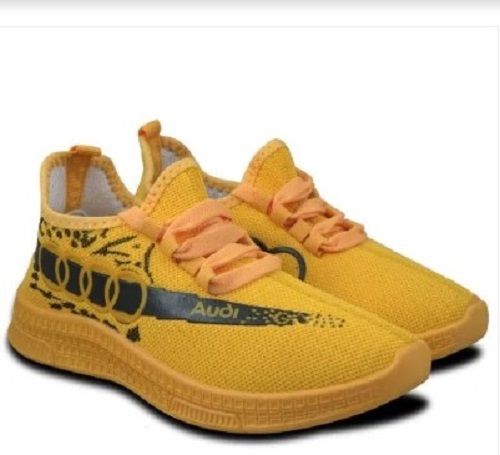 Yellow men sports shoes