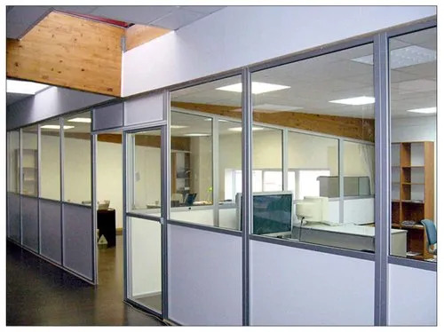 Aluminum Office Partition - Premium Quality, Polished Multicolor Finish, Rectangular Shape, Excellent Strength | Acid Resistant, Durable, Fireproof Standard, Modern Design