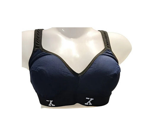 Daily Wear Skin-Friendly Regular Fit 3/4th Coverage Plain Hosiery Non-Padded Ladies Bra