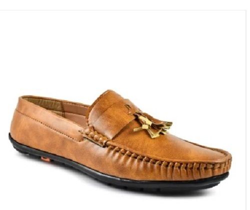 Orange Mens Loafer Shoes