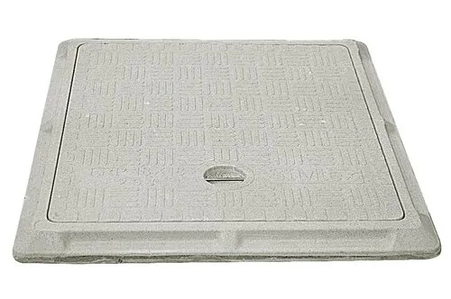 FRP Manhole Cover - 18 x 18 Inches, 100-200mm Thickness | Premium Quality, Eco-Friendly, Highly Durable, Rust and Weather Resistant