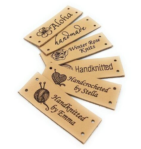 Rectangle Genuine Leather Labels