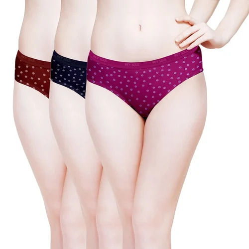 Printed Cotton Panties - Regular Fit, Mid-Rise, Available in Many Different Colors | Soft and Comfortable, Breathable, Fade and Wrinkle Resistant, Skin-Friendly, Easy to Wash