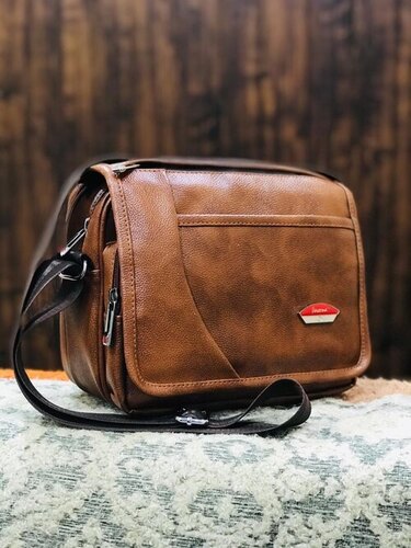 Sling Bags - Rexine Material, Plain Design, Available in Many Colors | Dust Proof, Customized Options Available, Canvas Type